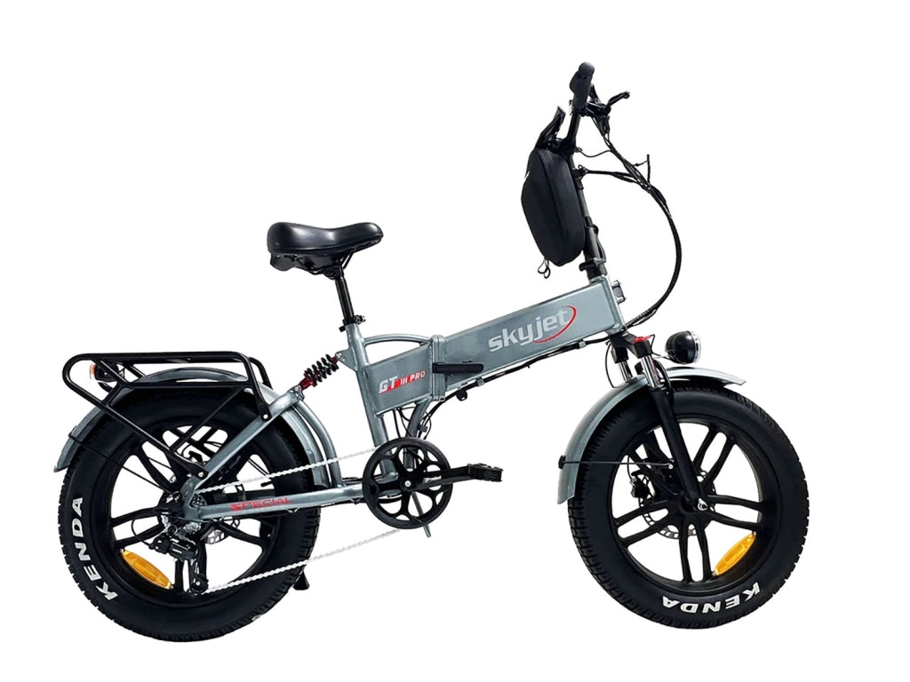 Bicicletta Elettrica GT3 PRO 250W con Freni Idraulici Display XXL e Chiave NFC Grigio