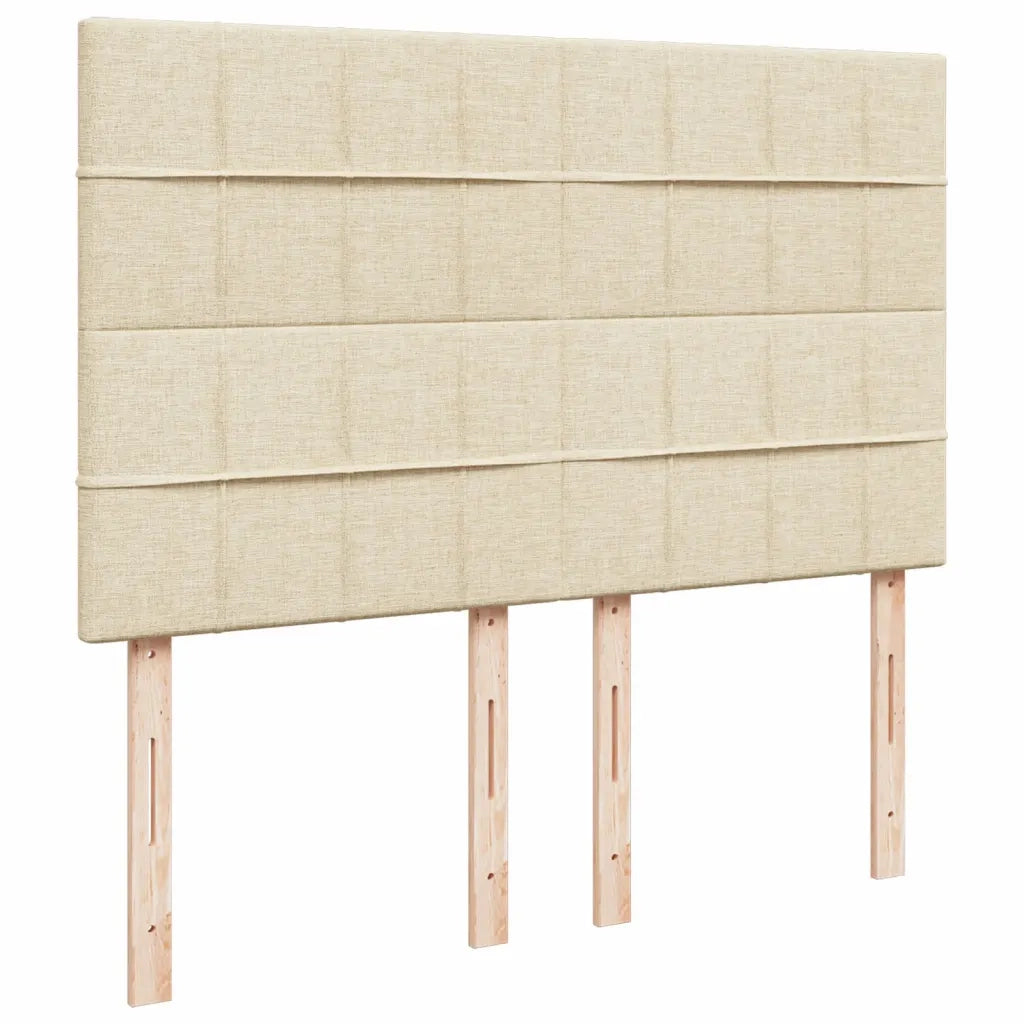 Giroletto a Molle con Materasso Crema 140x200 cm in Tessuto 3290516