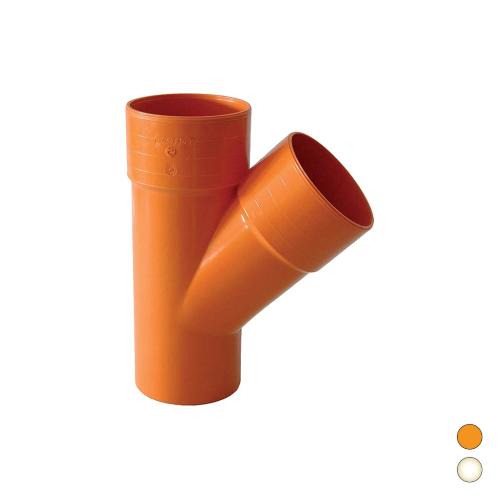 DERIVAZIONE  45  ° IN PVC- Diam. 63- ESCLU- pezzi 1