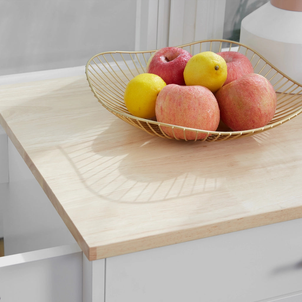 Carrello da cucina con cassetto e porta asciugamani ¨C Minimal ¨C bianco