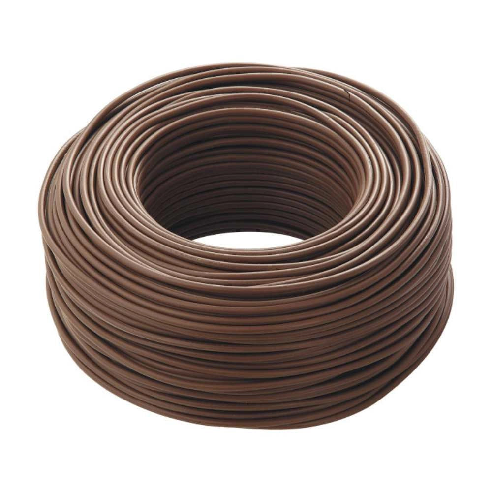 Cavo elettrico gommato marrone multipolare fs18or18 5 fili *** lunghezza metri 100, sezione conduttore 5g1,5mmq, conf...