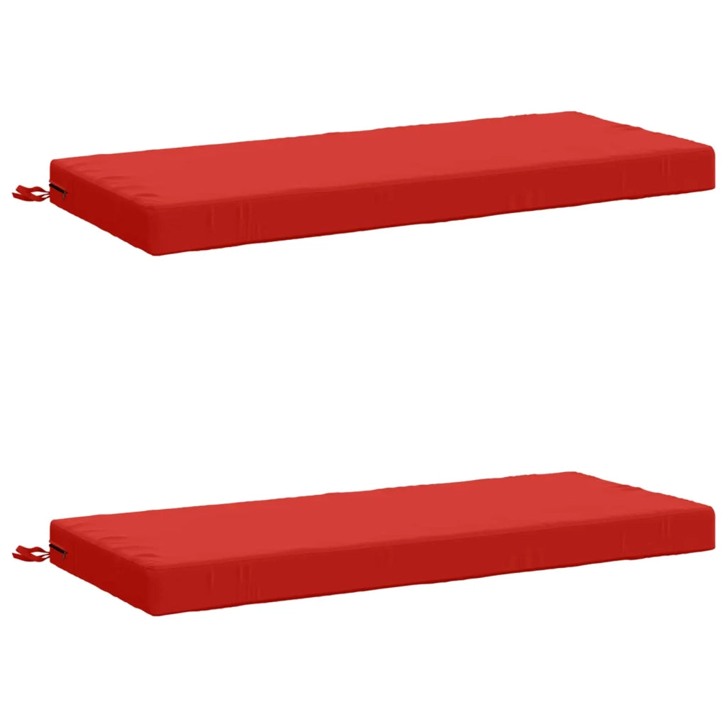 Cuscini per Panchina a 2 Pezzi SOEST 2 pz 100% Poliestere Rosso 950233