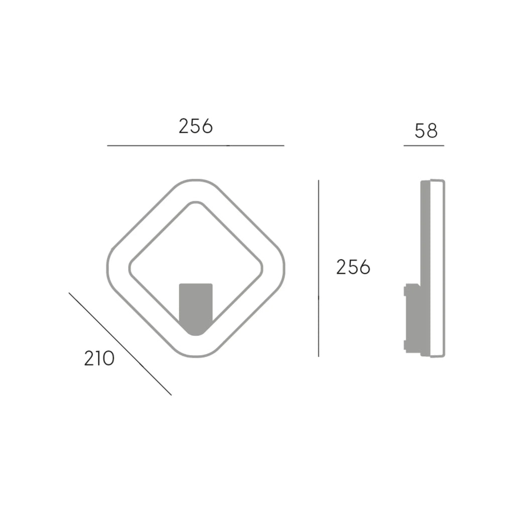 Applique Per Esterni Ed Interni Alluminio Bianco Led 20 W 2000 Lm 3000K Quasar