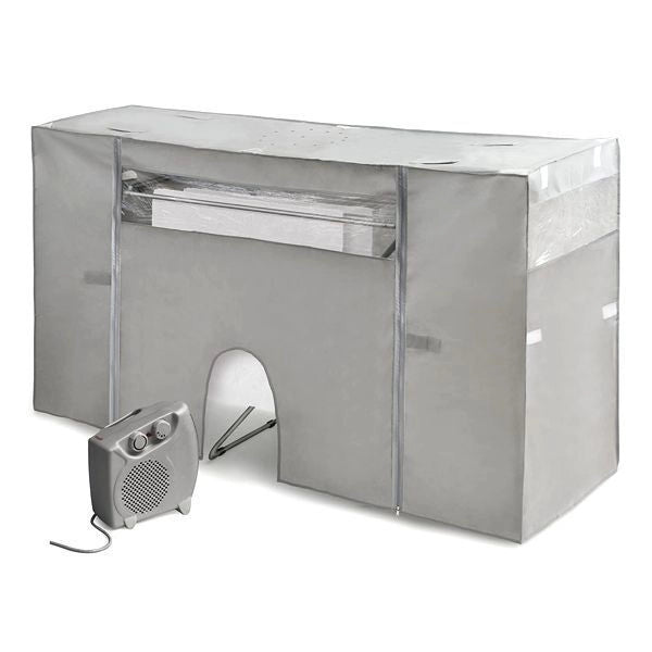 Rayen 05LTEA Copertura Stendibiancheria con Termoventilatore Estensibile 105-180 cm 2000 W colore Grigio
