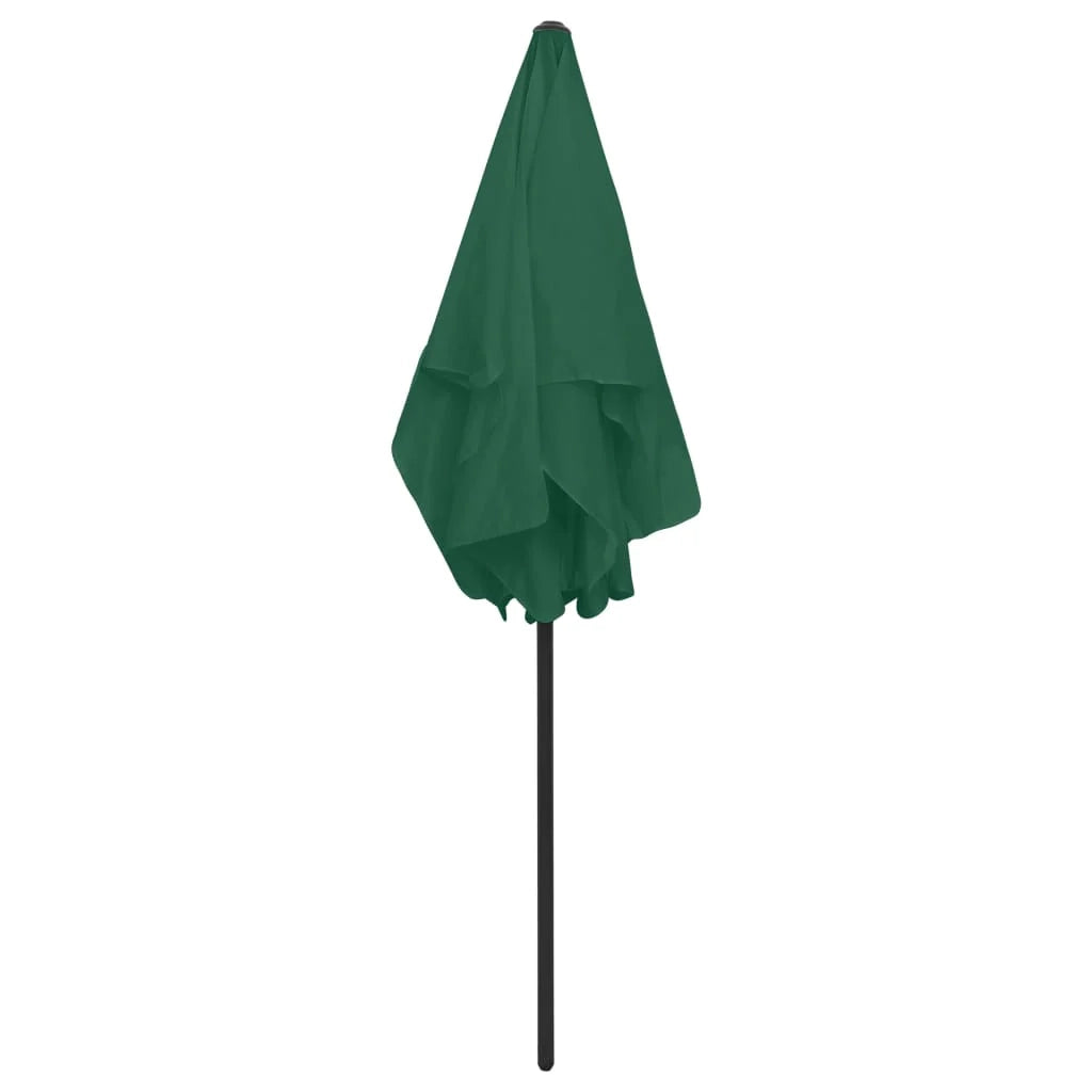Ombrellone da spiaggia 180 x 120 cm verde 02_0008409