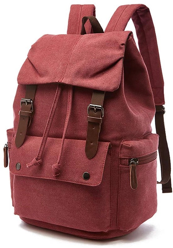 Borsa da Viaggio per Laptop con Grande Capacità, Ideale per il Campeggio e le Escursioni, Disegno Universale (Rosso)