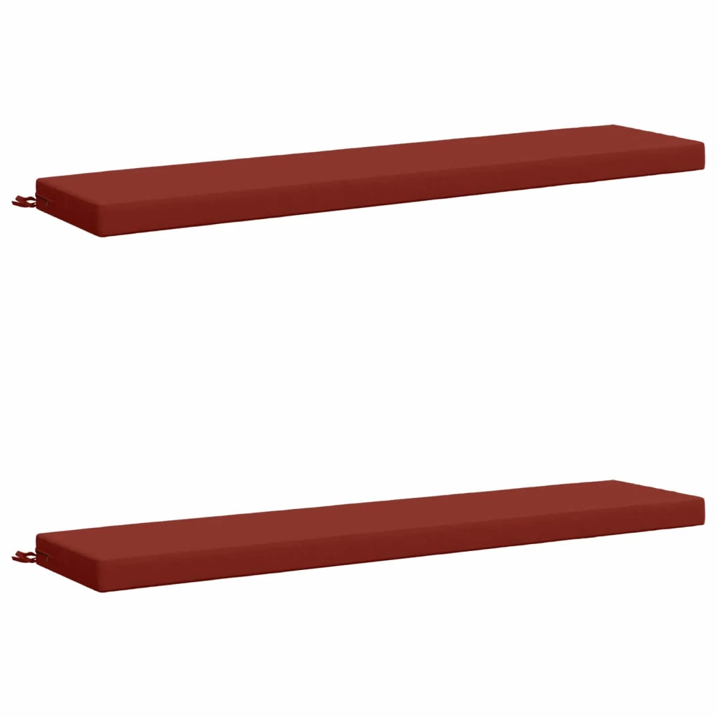 Cuscini per Panchina a 2 Pezzi SOEST 2 pz 100% Poliestere Rosso 950025