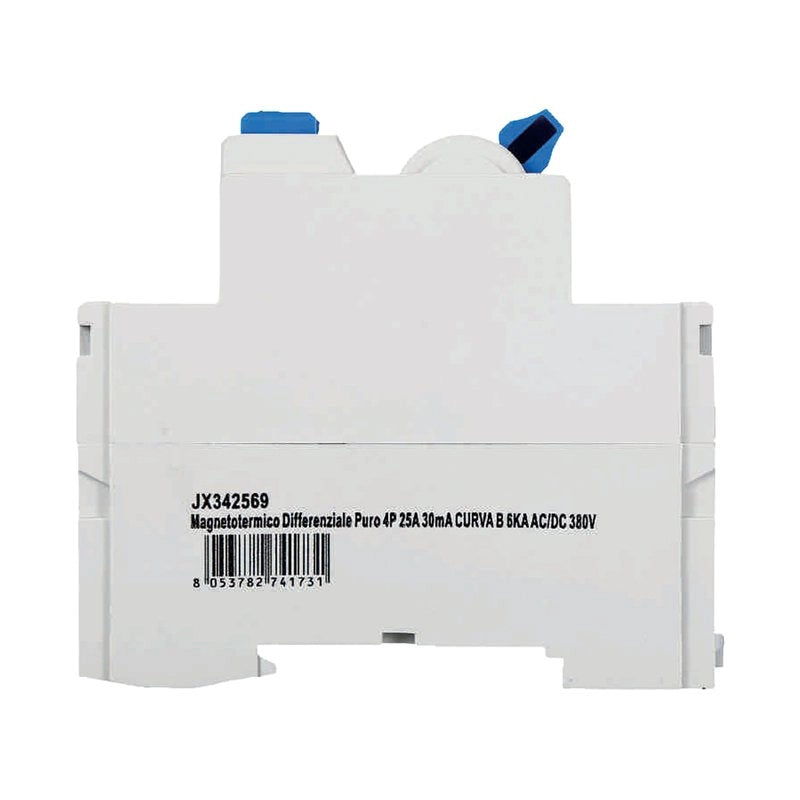 RCCB Interruttore Differenziale Puro Tipo B 3P+N 4M 10000A 30mA 25A AC 400V IP20 IEC61008-1 / IEC62423