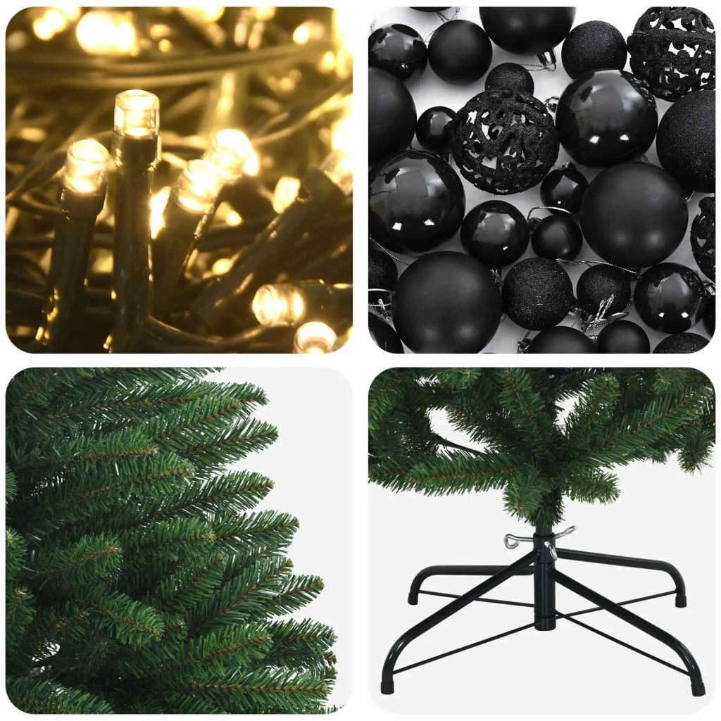 Albero di Natale artificiale verde medio con palline 300 cm 3467328