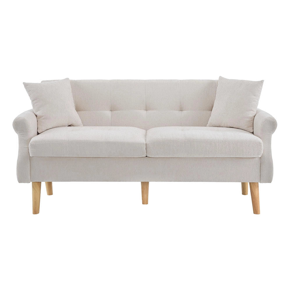 Divano 2 posti - Xylo - chenille con cuscini spessi design moderno