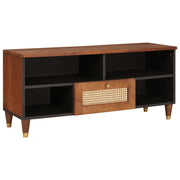 Mobile TV Marrone 100 x 33,5 x 46 cm Legno di mango massello 4018896