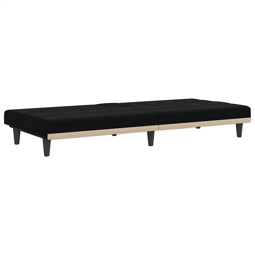 Divano letto | Sof¨¤ letto | Letto singolo con Portabicchieri in Tessuto Nero