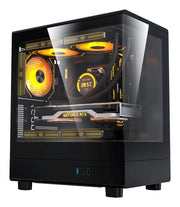 DARKFLASH DB330M MESH PC CASE, MICRO-ATX/MINI-ITX MOTHERBOARD SUPPORT, NO FANS, MESH FRONT, TEMPERED