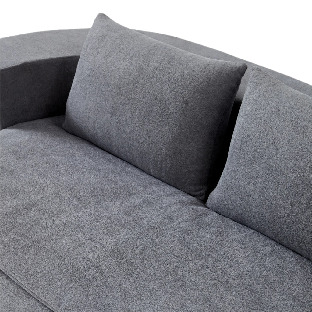 Divano letto pieghevole 3 in 1 in flanella grigio chiaro con coperta