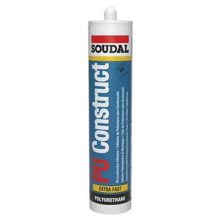 ADESIVO POLIURETANICO 'PU CONSTRUCT D4' SOUDAL 310 ml - Marrone - SOUDAL