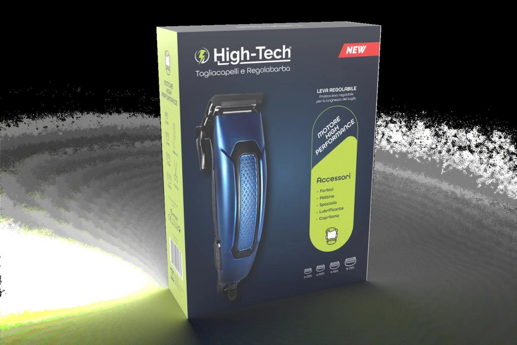 HIGH-TECH TAGLIA CAPELLI  2 IN 1 CON BASE MULTI FUNZIONE E FILO