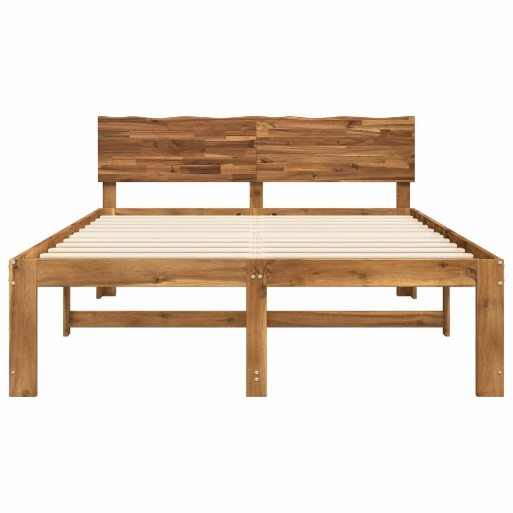Letto matrimoniale con testiera ROSTOCK Naturale 135 x 190 cm 903447
