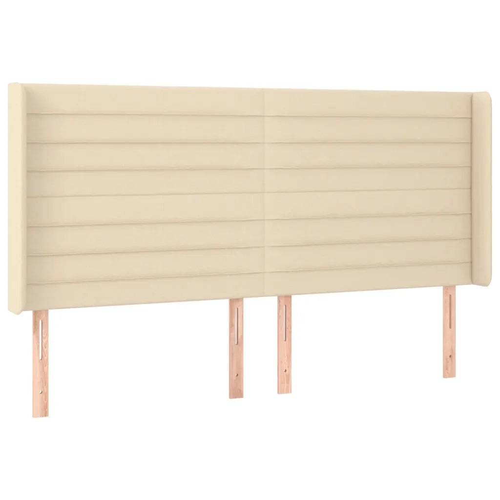 Letto a Molle Materasso e LED bianco 200x200cm in Tessuto