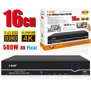 Trade Shop - Dvr Digital Video Recorder 16 Canali 5mpx Ahd Full Hd 1080p 4k 500w Ahd50016 -