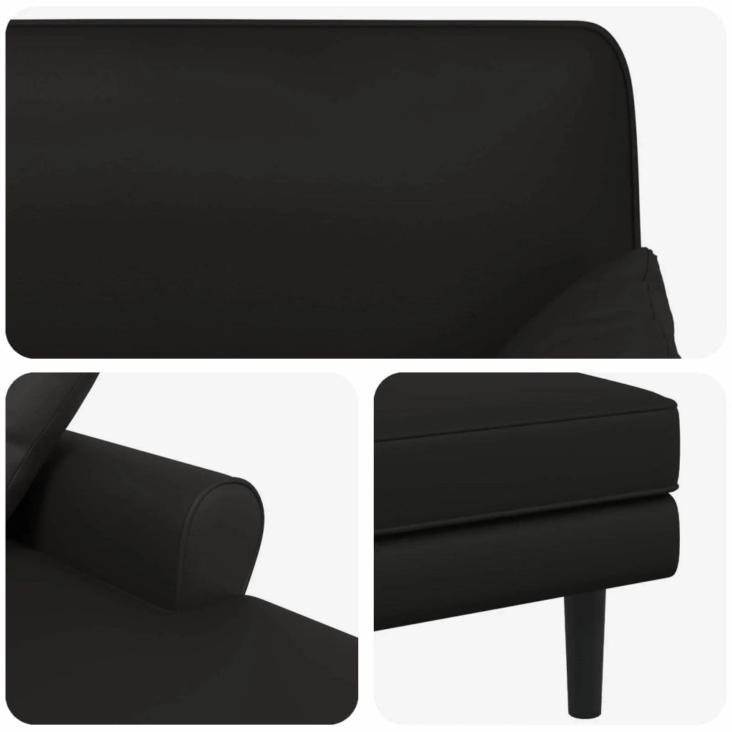 Chaise longue Nero Similpelle 42048100