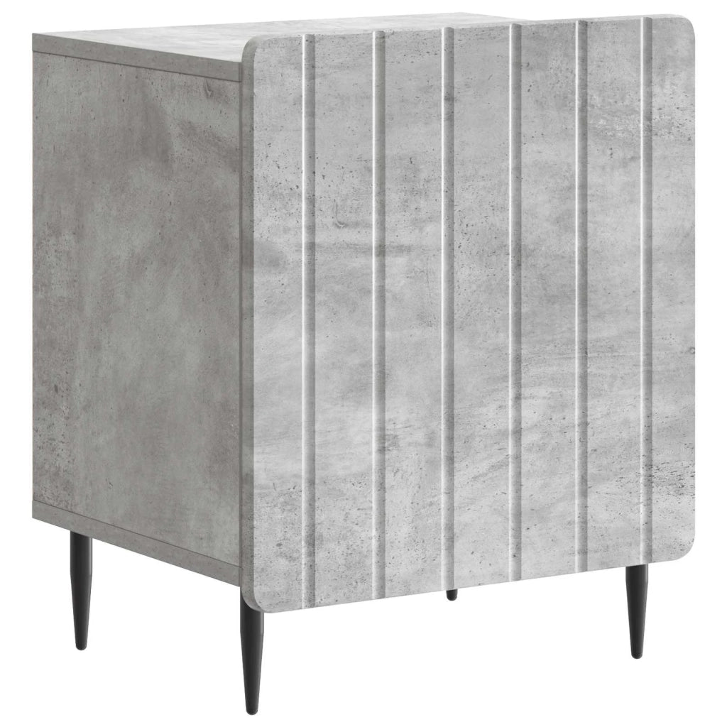 Armadio da Notte Grigio Cemento 43 x 34,5 x 52 cm 894341