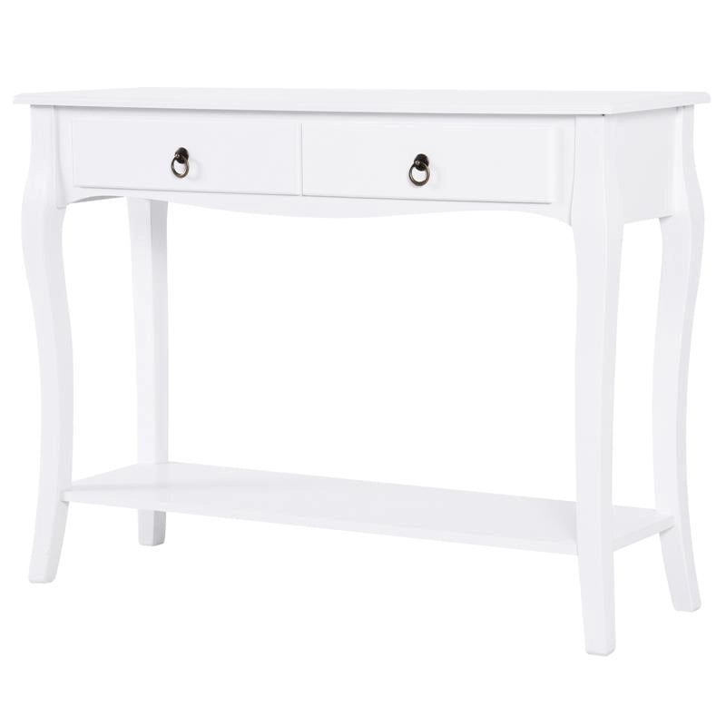 TAVOLO CONSOLLE PER INGRESSO, BIANCO, 100X33X76CM