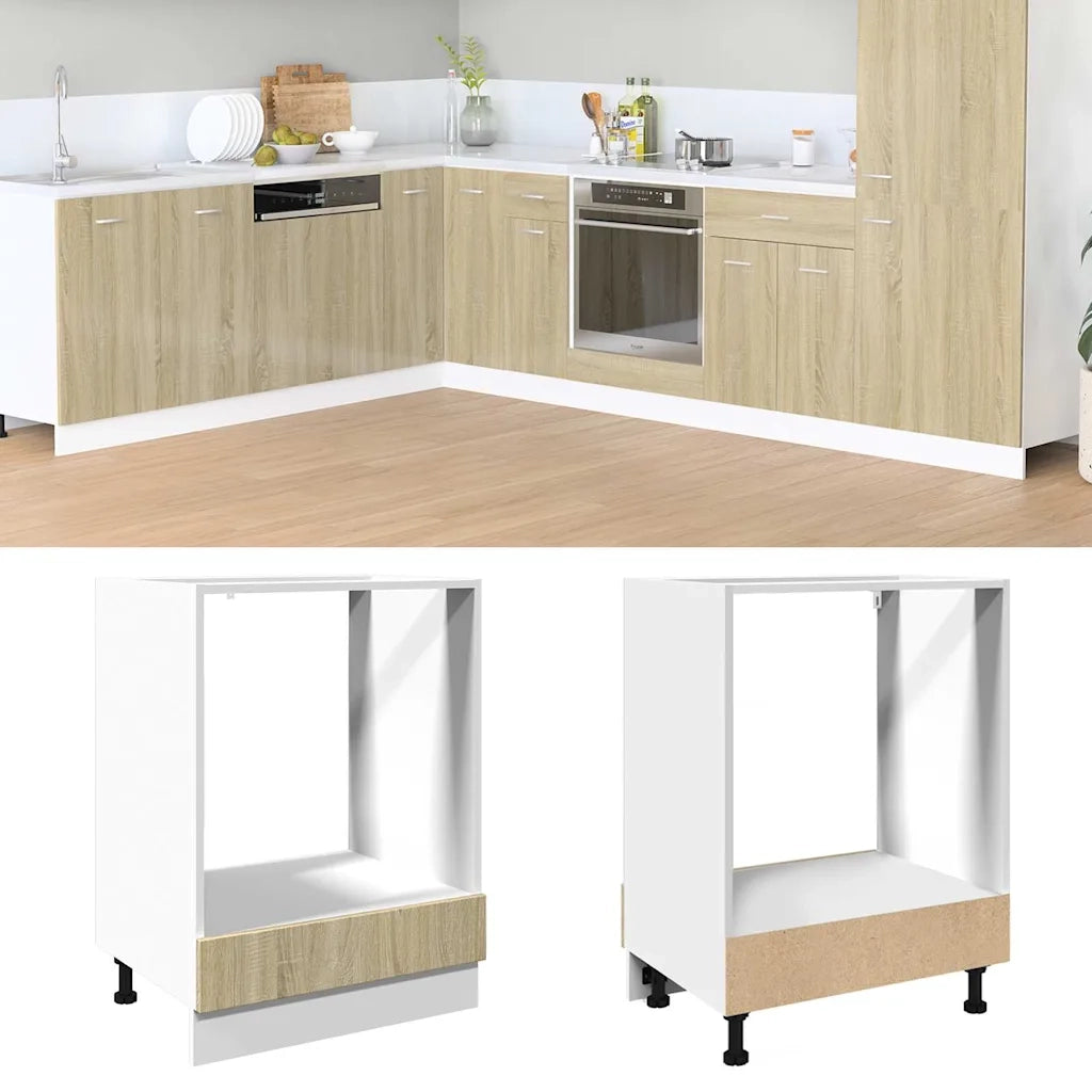 Mobile per Forno Rovere Sonoma 60x46x81,5 cm Legno Multistrato 849617