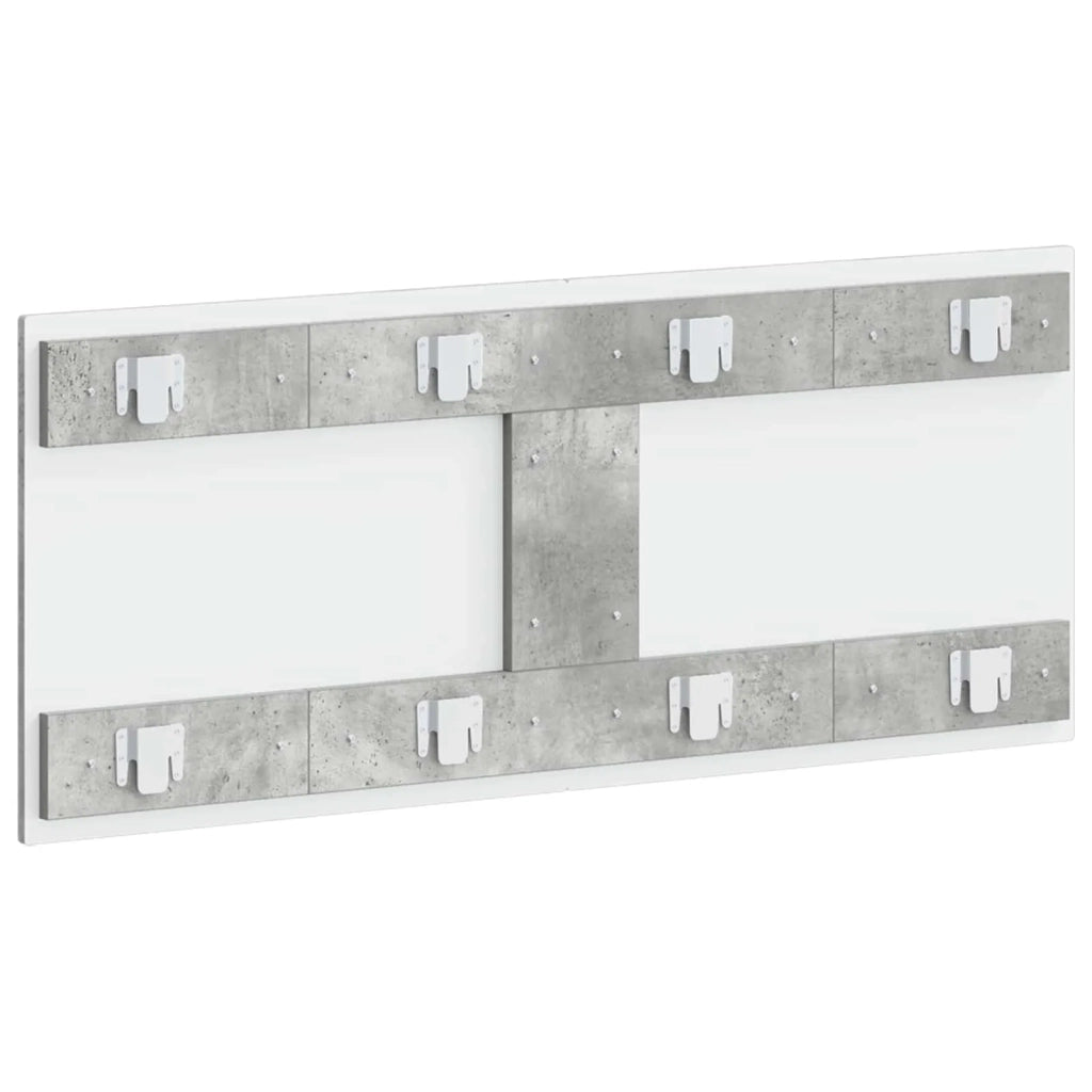 Testiera da Muro EDE Grigio Cemento Legno ingegnerizzato 896088