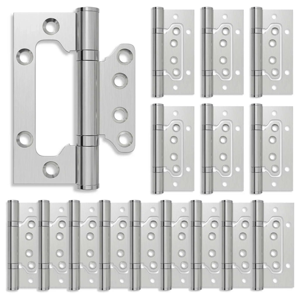 Cerniera 16 pz 100 x 75 x 13 mm Argento Acciaio 42041386