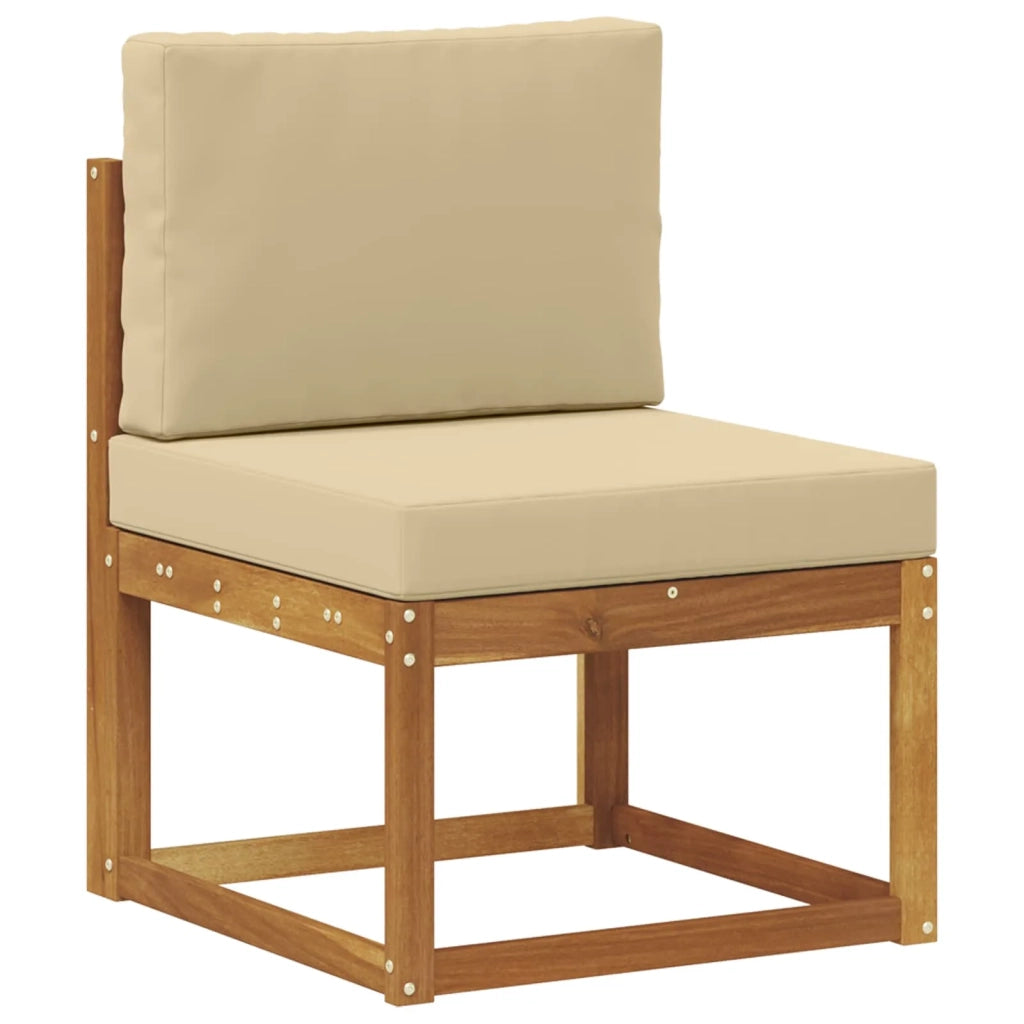 Set di divani da esterno con cuscino 10 pcs Naturale e Beige 3367061