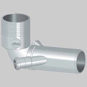 CURVA WC 2 ATTACCHI Ø40 ORING  Ø 100     MADE IN ITALY