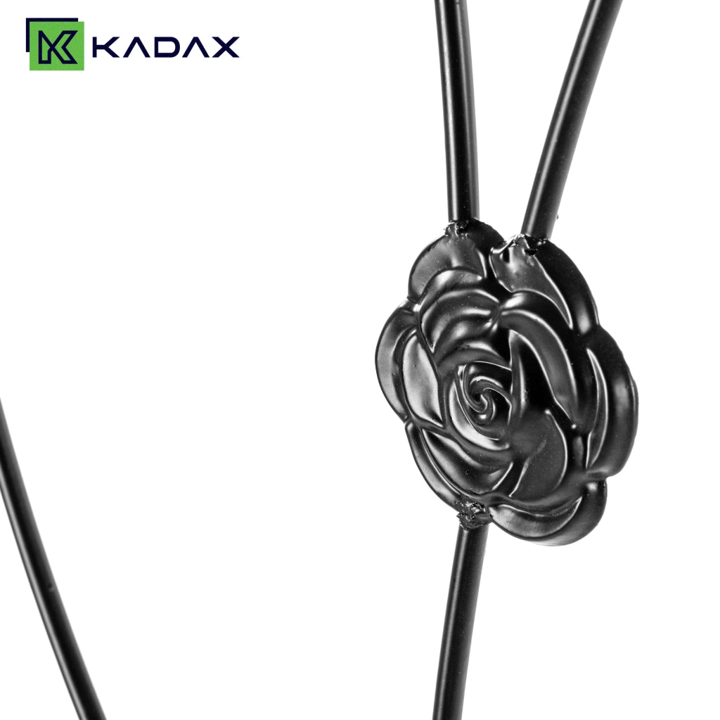 KADAX Supporto per piante in acciaio nero