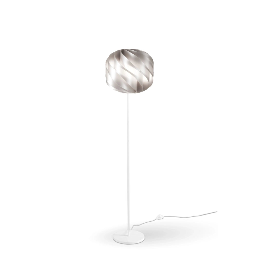 Piantana Moderna Globe Polilux ® Argento E Metallo 1 Luce E27
