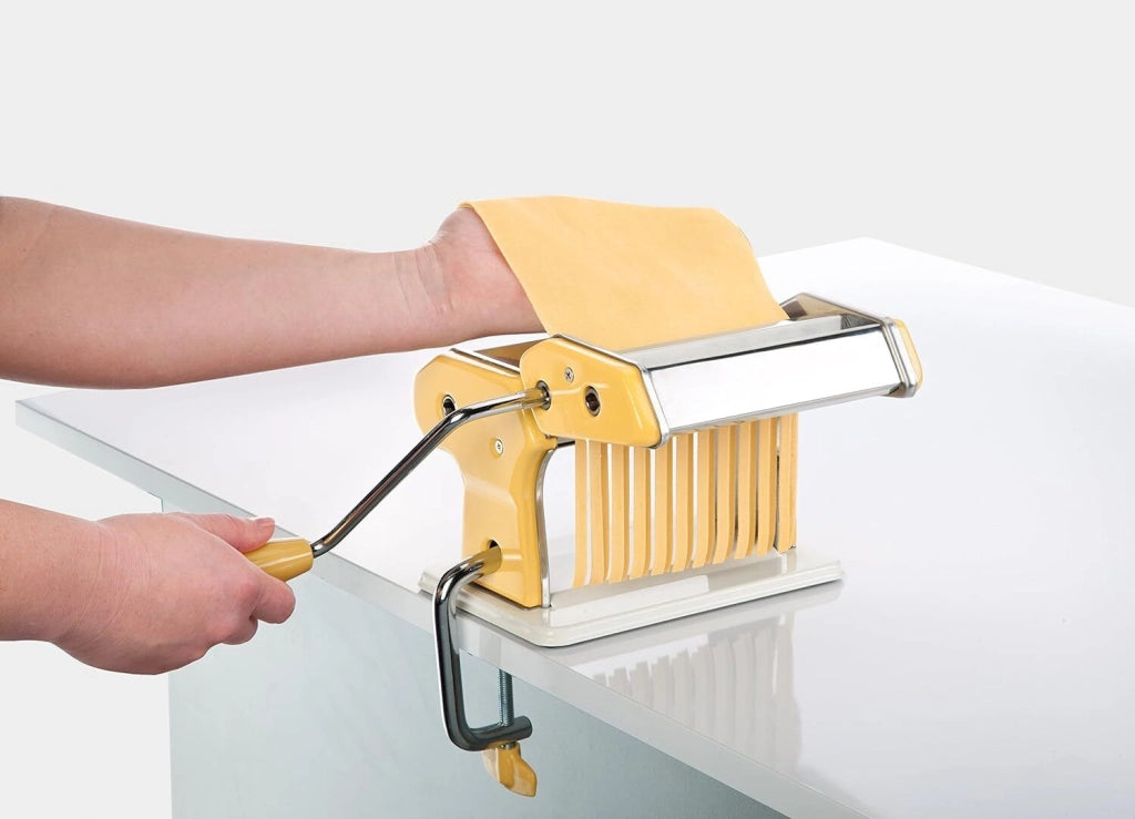 Tescoma 630872 Delicia Macchina per la Pasta Manuale acciaio inossidabile 7 spessori larghezza sfoglia 140 mm