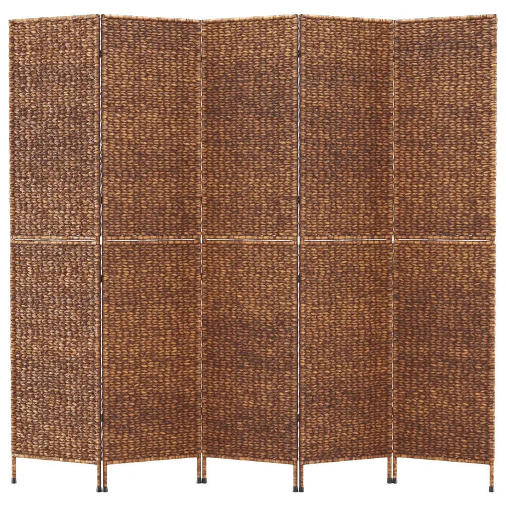 Divisorio Ambienti | Divider per stanze | Paravento 5Pannelli Marrone 205x180cm Giacinto d'Acqua