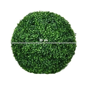 Set di 2 sfere di bosso artificiale ULEVR ?50 cm in plastica verde, decorazione per interni ed esterni
