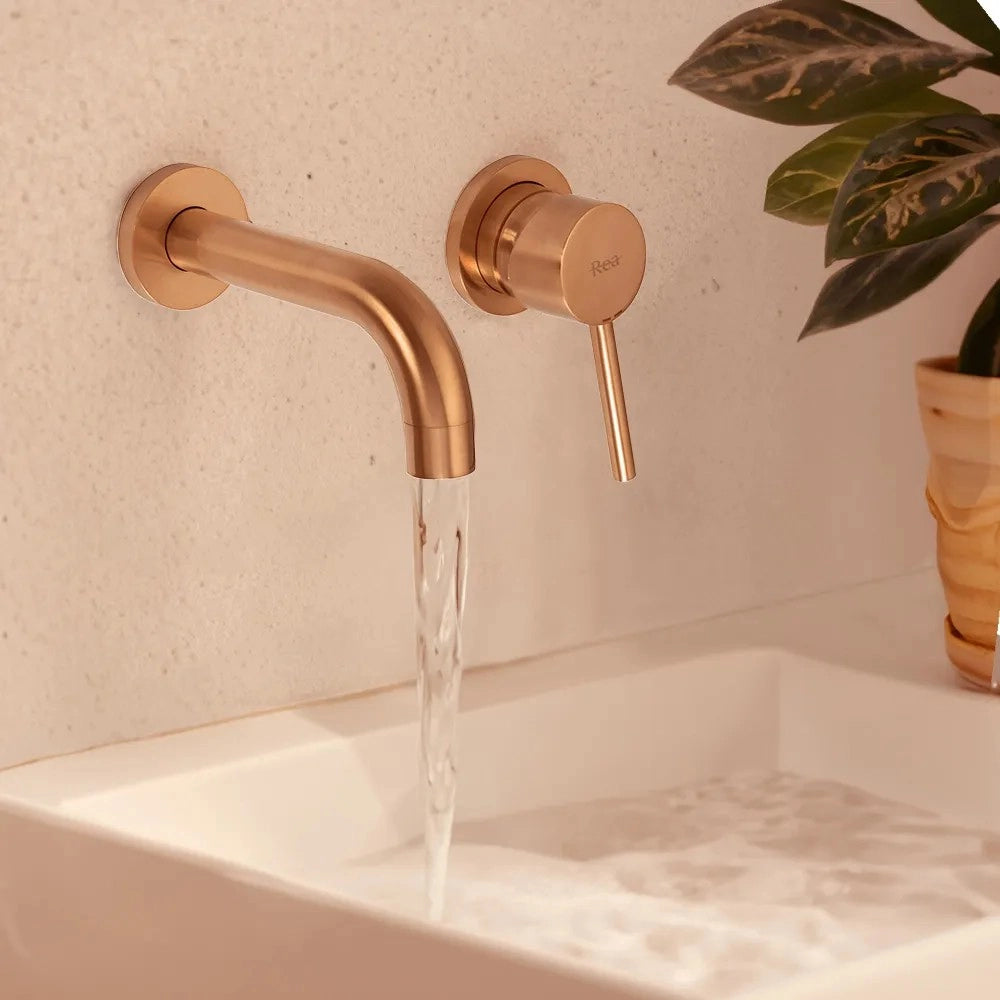 Rubinetto Da Incasso Rea Lungo Copper Brush + Box