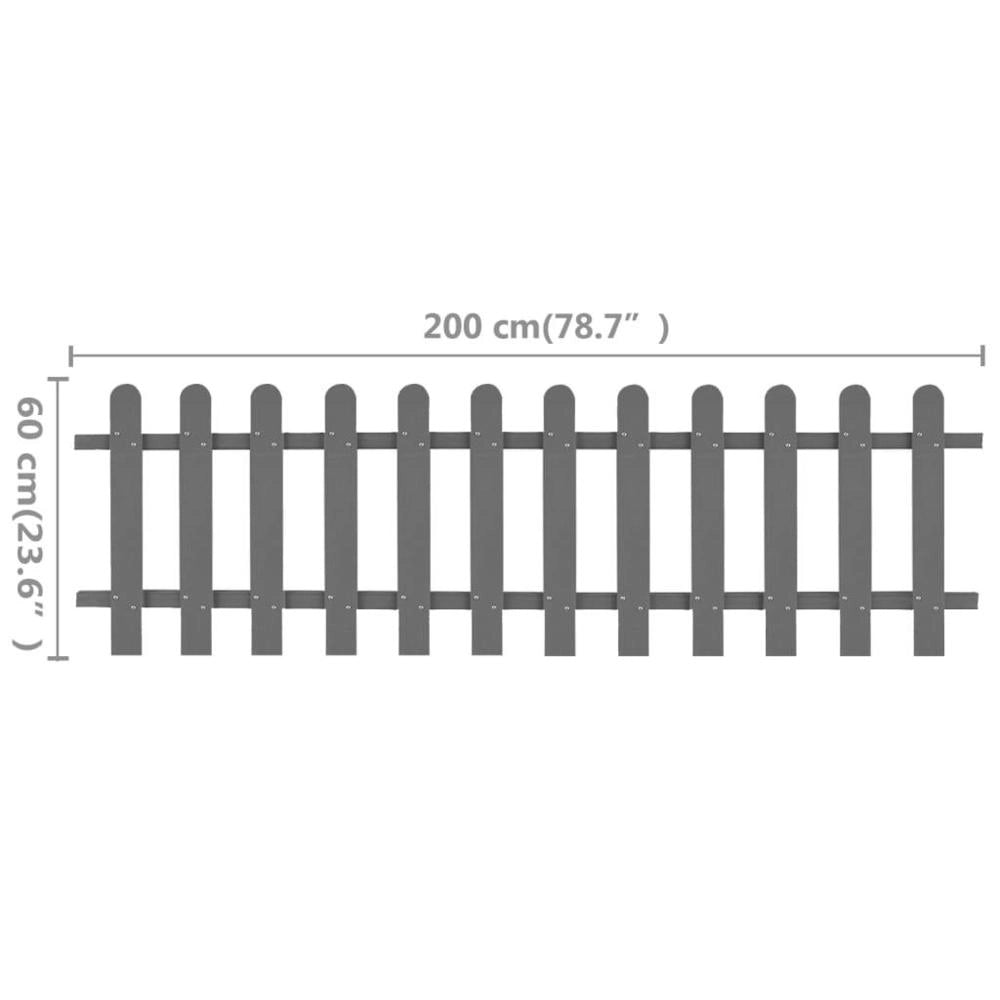 WPC Picket Fence 200 X 60 Cm