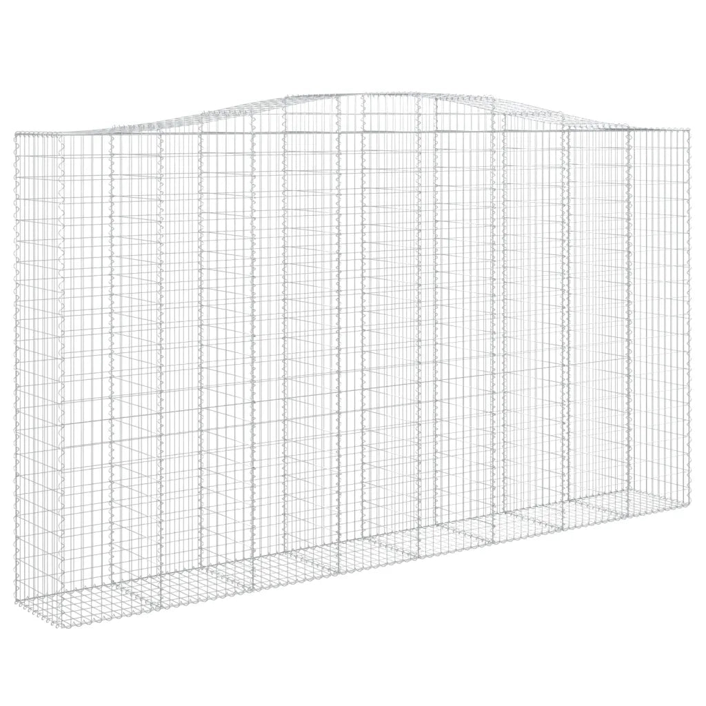 Cesti Gabbioni ad Arco 7 pz 400x50x220/240 cm Ferro Zincato 3146039