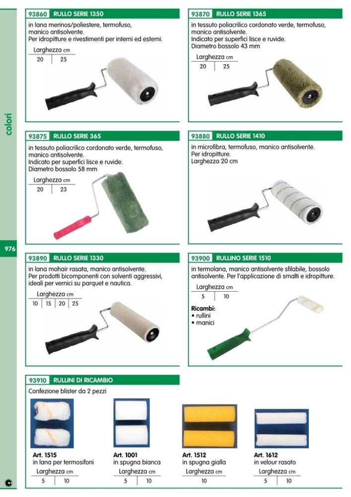 10pz manico ricambio per rullo per radiatore 10 cm cod:ferx.94533