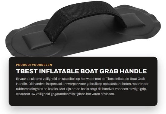 Maniglia di sicurezza per barche gonfiabili e kayak - Materiali TPU/PVC - Leggera - Antiscivolo - Protezione di sicurezza - Adatta per barche gonfiabili e kayak - Maniglia di sicurezza per barche