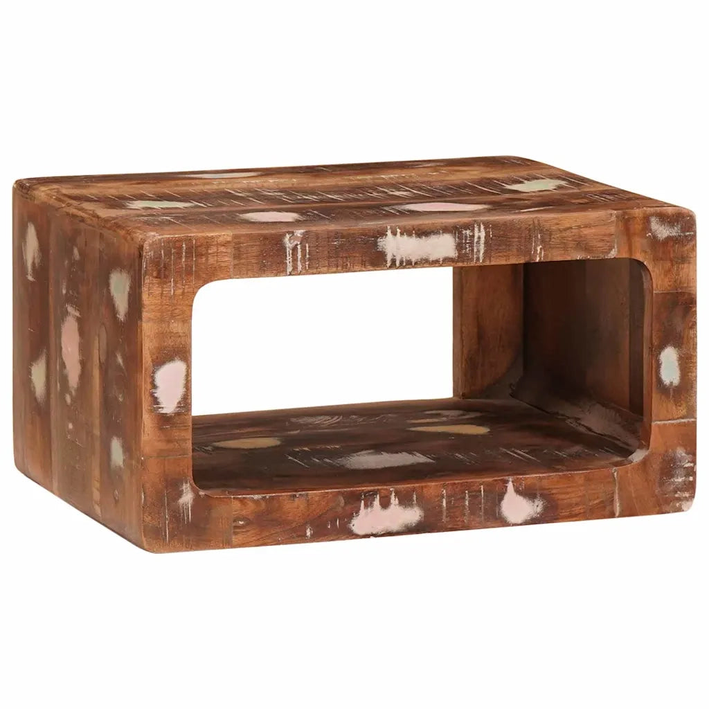 Comodino 2 pcs Marrone Legno Recuperato Massello 4104580