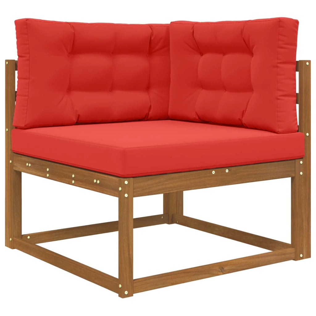 Cuscino per divano da esterno 3 pcs Rosso Poliestere 900886