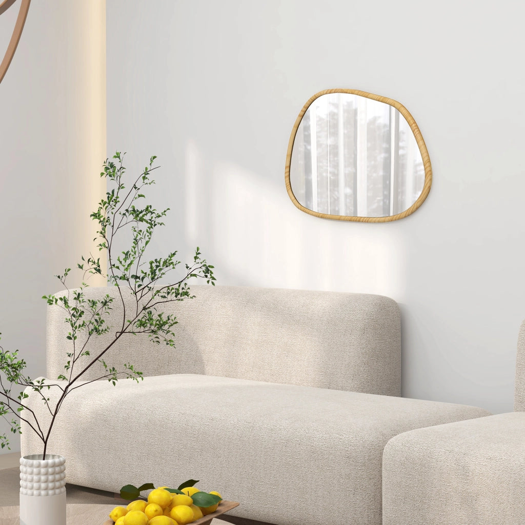Specchio da parete in legno massello vintage ¨C Minimal ¨C 80x60 cm