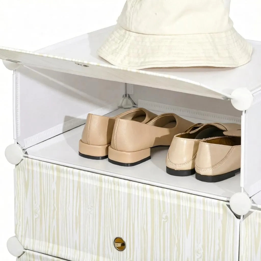 Armadio organizer impilabile, torre portaoggetti versatile, libreria combinata creativa