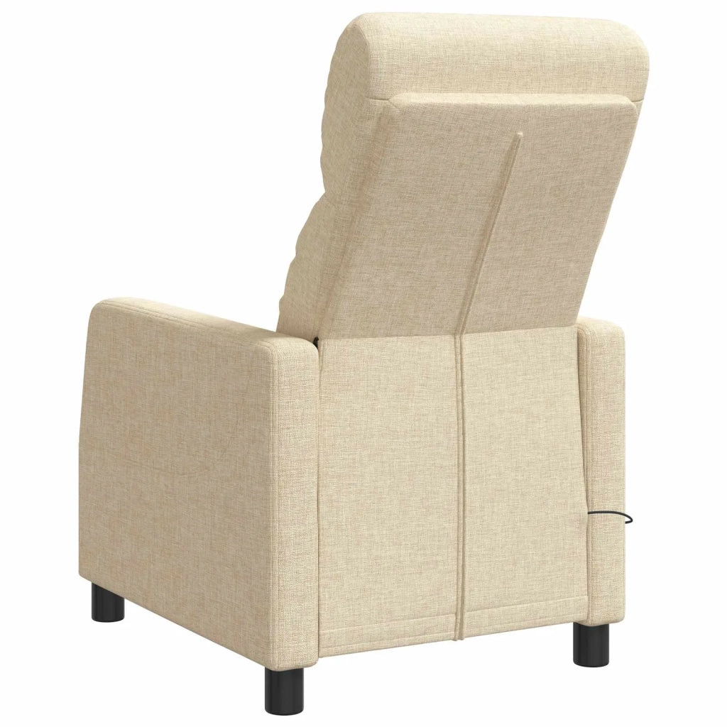 Poltrona Massaggiante Crema Tessuto 42035064