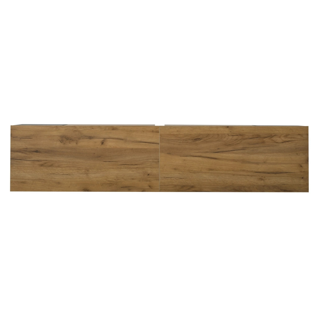 Mobile TV 180x40x55 cm con 2 ante e ripiani laterali in truciolare