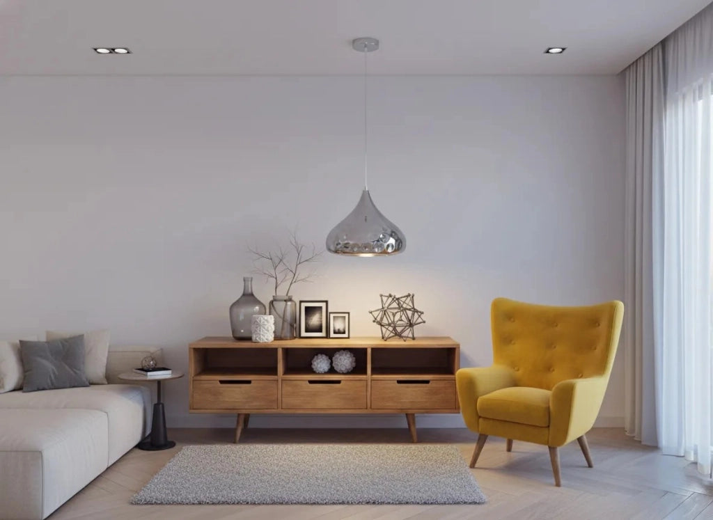 Lampada Da Soffitto Rispecchiata Silver APP272-1CP