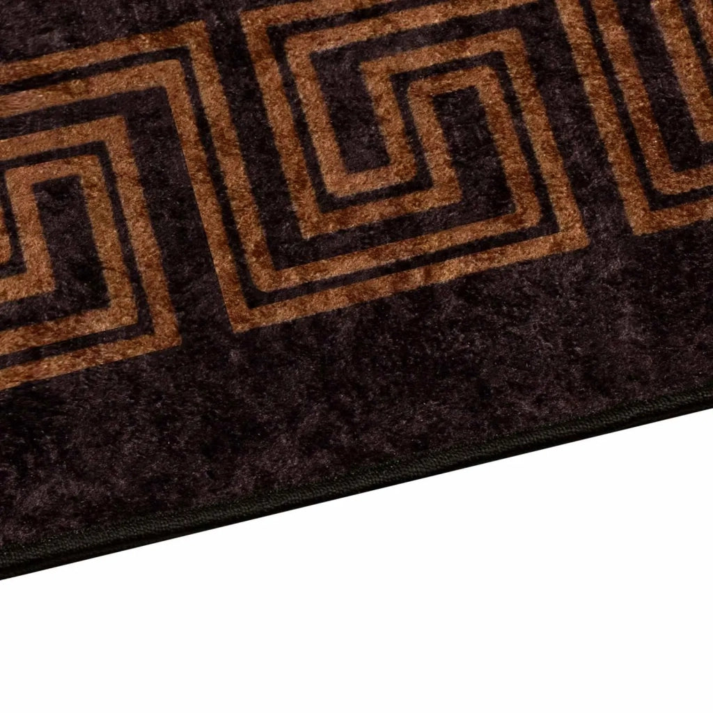 Runner Tappeto MARSA Nero 50 x 100 cm Poliestere e PVC 42023278