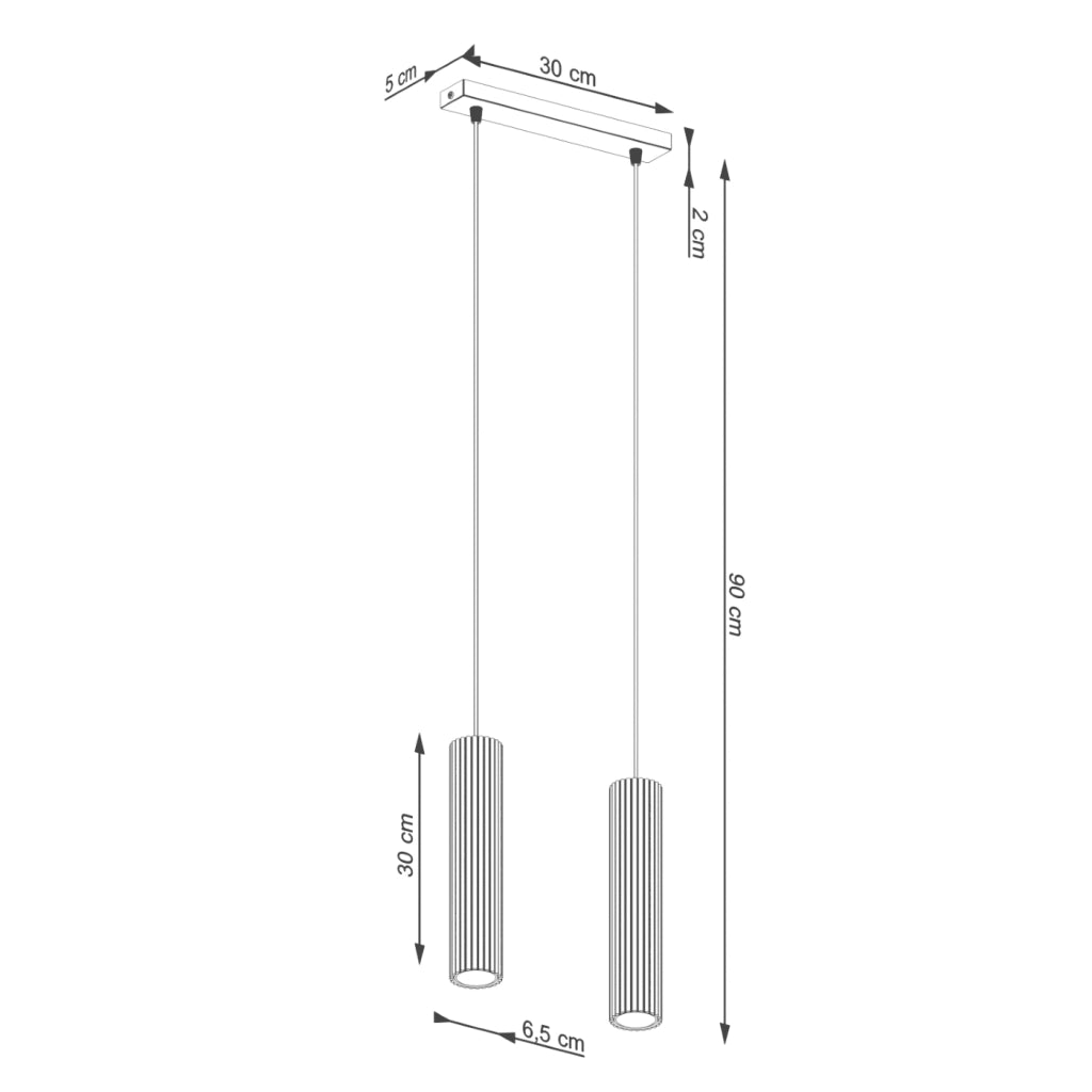 Lampada a sospensione KARBON 2 beige
